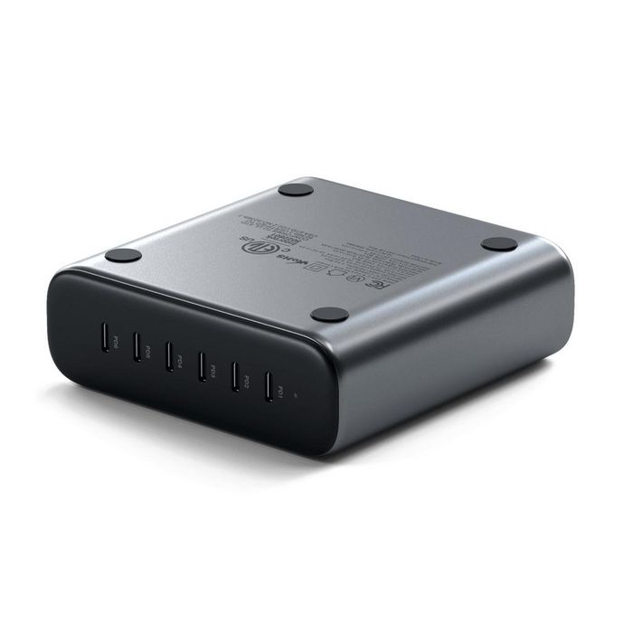 Satechi Chargeur GaN 200W 6 Ports USB-C PD - Gris Spatial - Charge Rapide Multi-Appareils avec Protection Satechi Chargeur GaN 200W 6 Ports USB-C PD - Gris Spatial - Charge Rapide Multi-Appareils avec Protection