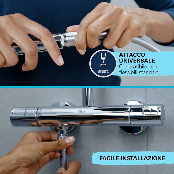 GROHE VitalioFlex Flexible de douche 1,5 m chromé