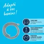GROHE - VitalioFlex - Flexible de douche annelé - 1,5 m - Métal chromé - Prise ProGrip - Pour baignoire