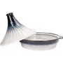 Cosy & Trendy Tajine en grès, Ø 31,7 cm, Blanc Bleu, Compatible tous feux sauf induction, Collection Nora