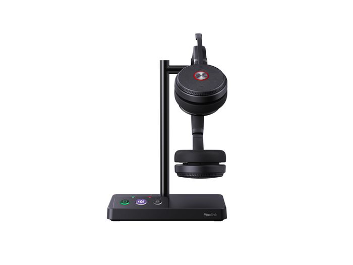 Yealink WH62 Dual - Casque sans fil DECT avec micro pour Teams et Skype, technologie Super Wideband et Acoustic Shield, portée 160m, jusqu'à 14h d'autonomie