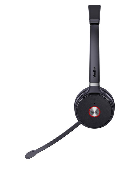 Yealink WH62 Dual - Casque sans fil DECT avec micro pour Teams et Skype, technologie Super Wideband et Acoustic Shield, portée 160m, jusqu'à 14h d'autonomie