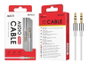 AVANT CONNECT Câble audio jack 3.5 mm mâle/mâle fin - blanc