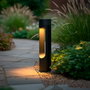 Corona Balise LED extérieure Corona 40 cm, 10 W, 3 000 K, Noir mat