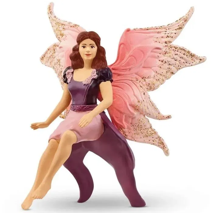 Schleich Figurine Bayala 70789 - Elfe sur Chouette Scintillante, Figurine Détaillée pour Enfant Dès 5 Ans, Jouet de Fée avec Aimant