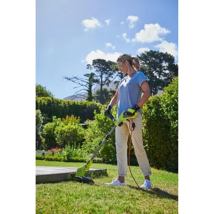 Ryobi Coupe-Bordures Électrique RLT5127PK3 500W avec Tête Inclinable 3 Positions et 3 Bobines de Fil Offerte - Dresse-Bordures Jusqu'à 27 cm