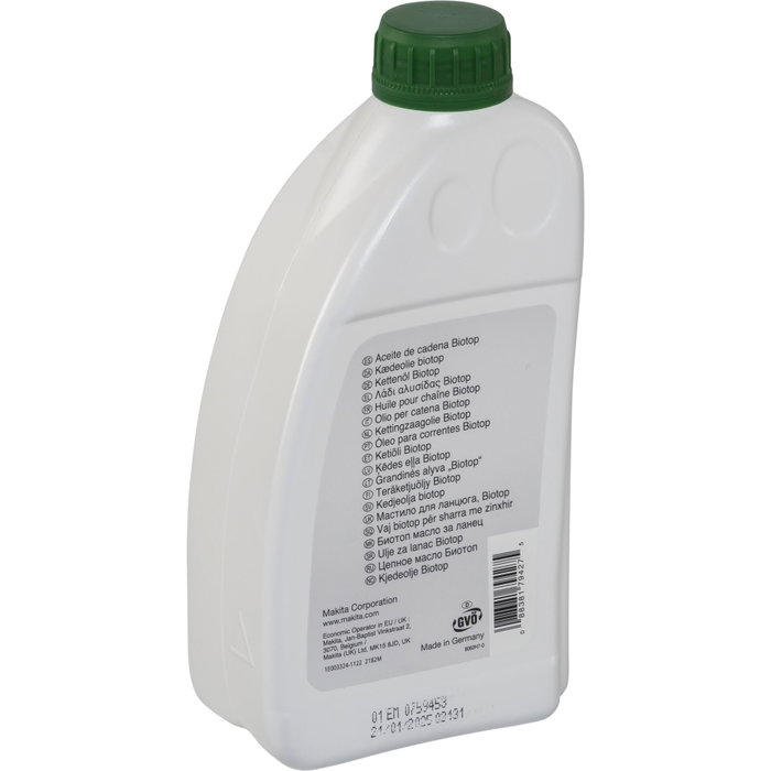 Makita Huile de chaîne de scie Biotop 1 L