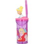 Disney Princess Verre avec paille 3D Rose 360ml