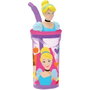 Disney Princess Verre avec paille 3D Rose 360ml