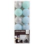 Home Deco Light Guirlande Lumineuse 10 LED Bleu/Argent