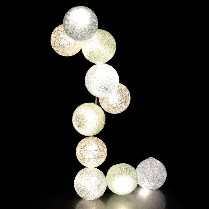 Home Deco Light Guirlande Lumineuse 10 LED Bleu/Argent Home Deco Light Guirlande Lumineuse 10 LED Bleu/Argent