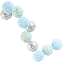 Home Deco Light Guirlande Lumineuse 10 LED Bleu/Argent