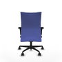 Piqueras Y Crespo Chaise de bureau Albacete confidente, Bleu clair, Mécanisme Sincro, Assise Viscoélastique, Bras 1D, Base Nylon Noir