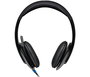 Logitech Casque audio USB H540 pour PC/Mac avec microphone anti-bruit et commandes sur l'écouteau - Confort réglable avec oreillettes rembourrées