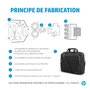 HP Sacoche pour Ordinateur Portable Professional 14,1 Pouces, Sacoche de Transport Écologique, avec Poche RFID et Compatible Traqueur Bluetooth, Noir