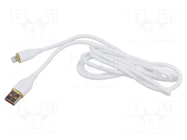 GEMBIRD Câble Cablexpert USB 2.0 USB A vers Apple Lightning, 1,5m, blanc