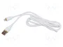 GEMBIRD Câble Cablexpert USB 2.0 USB A vers Apple Lightning, 1,5m, blanc