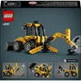 Lego 42197 Set de Construction Technic - Tractopelle à Godet Mobile avec Stabilisateurs - 104 Pièces - Jeu pour Enfants de 7 Ans et Plus
