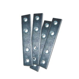 Edm Plaque droite de jonction modèle PLC02, acier zincé, 40 x 15 x 2 mm