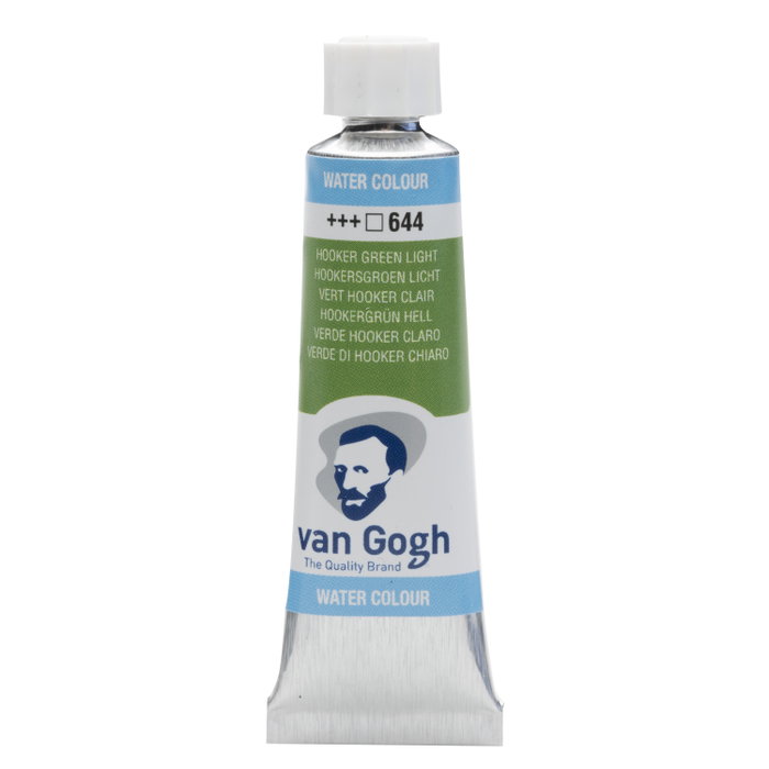 Van Gogh Aquarelle en tube 10 ml Vert Hooker Clair 644 Van Gogh Aquarelle en tube 10 ml Vert Hooker Clair 644