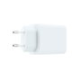 Coolbox Chargeur USB mural 45W GaN USB-C + USB-A Blanc