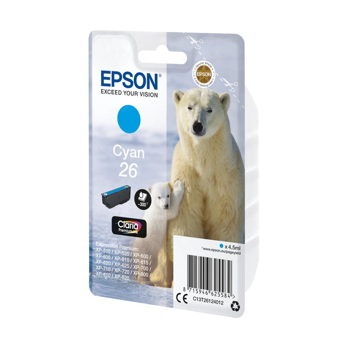 Epson Cartouche d'encre Claria Premium T2612 Cyan