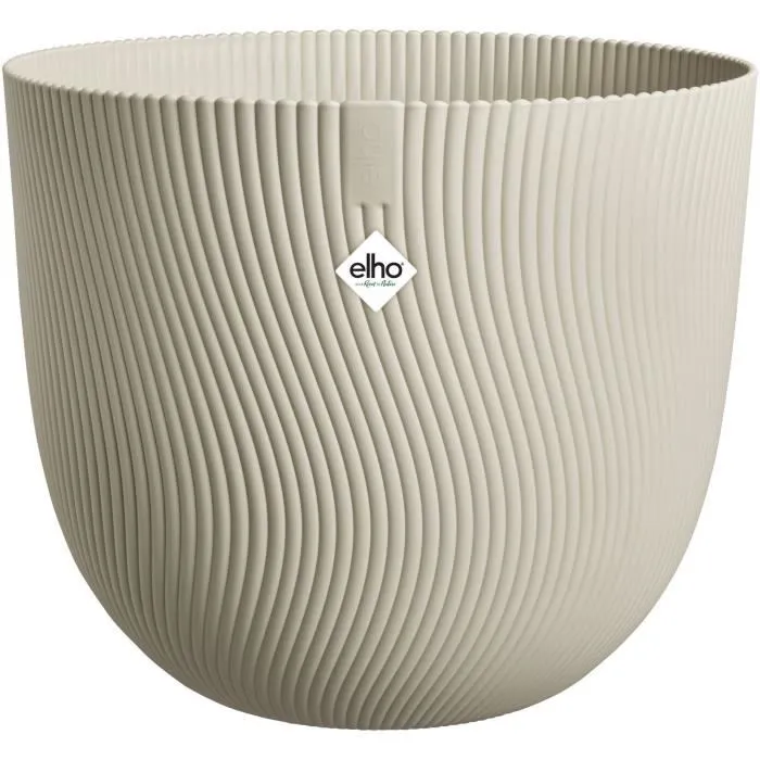 ELHO Pot de fleurs Sereh Rond 47 - Beige - Ø 47 x H 40 cm - Pot jardin et intérieur résistant au gel - 100% plastique recyclé ELHO Pot de fleurs Sereh Rond 47 - Beige - Ø 47 x H 40 cm - Pot jardin et intérieur résistant au gel - 100% plastique recyclé