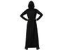 Déguisement Enfant Halloween Sombre - Robe Noire avec Capuche - Pour Garçon 10-12 Ans - Thème Mort, Magicien ou Gothique