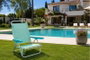JugaToys Chaise de plage multiposition aluminium Aguamarina