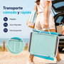 JugaToys Chaise de plage multiposition aluminium Aguamarina
