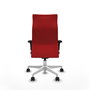 Piqueras Y Crespo Fauteuil de bureau Albacete, Similiel Rouge, Mécanisme Synchrone