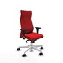 Piqueras Y Crespo Fauteuil de bureau Albacete, Similiel Rouge, Mécanisme Synchrone