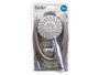 BERILO Téléphone de douche blanc avec tuyau de 2 m et support 3 niveaux