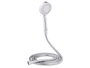 BERILO Téléphone de douche blanc avec tuyau de 2 m et support 3 niveaux