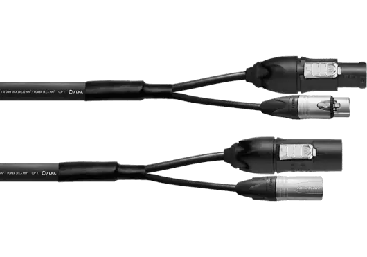 Cordial Câble Hybride XLR 5 Points + Powercon True1 2,5 mm² - 5M