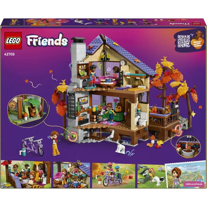 Lego Friends 42705 La Cabane Chaleureuse dans la Forêt - Jeu de Construction 9 Ans - Maison Miniature Lego Friends 42705 La Cabane Chaleureuse dans la Forêt - Jeu de Construction 9 Ans - Maison Miniature