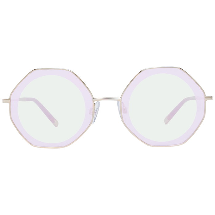 Ana Hickmann HI3055-5704E Gafas de sol dorées avec verres roses