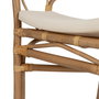 Chaise de Salle à Manger Blanc Miel Rotin 58 x 59 x 78 cm
