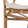 Chaise de Salle à Manger Blanc Miel Rotin 58 x 59 x 78 cm