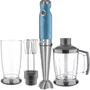 Sencor SHB 5602BL-EUE3 Mixeur plongeant 4 en 1 1200W avec technologie TITANIUM QuadBlade, 20 vitesses, poignée ergonomique, accessoires acier inoxydable, 6 ans garantie