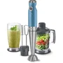 Sencor SHB 5602BL-EUE3 Mixeur plongeant 4 en 1 1200W avec technologie TITANIUM QuadBlade, 20 vitesses, poignée ergonomique, accessoires acier inoxydable, 6 ans garantie