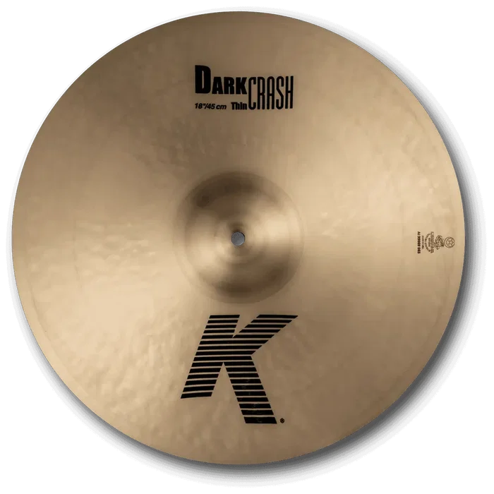 Zildjian Crash 18" K Paper Thin - Cymbale crash fine et sombre Zildjian Crash 18" K Paper Thin - Cymbale crash fine et sombre