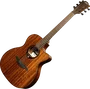 LAG Guitare Acoustique Auditorium Cutaway A/E Tramontane 98 Acajou
