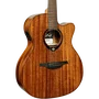 LAG Guitare Acoustique Auditorium Cutaway A/E Tramontane 98 Acajou