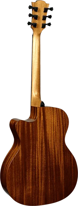 LAG Guitare Acoustique Auditorium Cutaway A/E Tramontane 98 Acajou