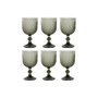 Set de Verres Home ESPRIT Gris Verre 325 ml (6 Unités)