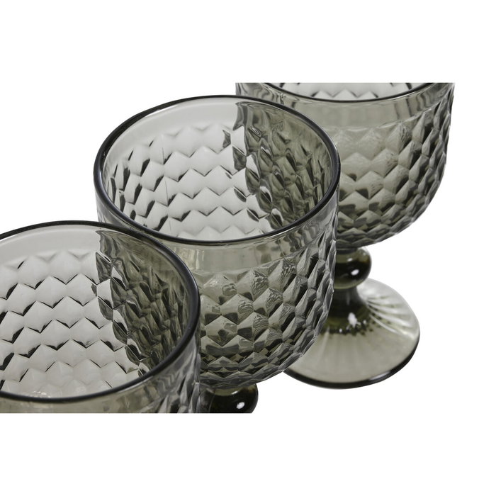 Set de Verres Home ESPRIT Gris Verre 325 ml (6 Unités)