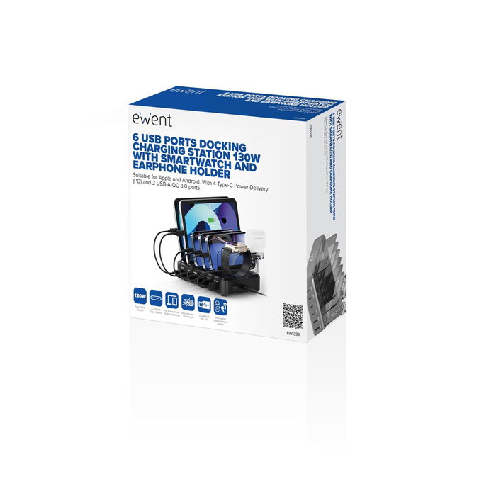 Ewent EW1335 Station de Charge 130 W 6 en 1 Ewent EW1335 Station de Charge 130 W 6 en 1