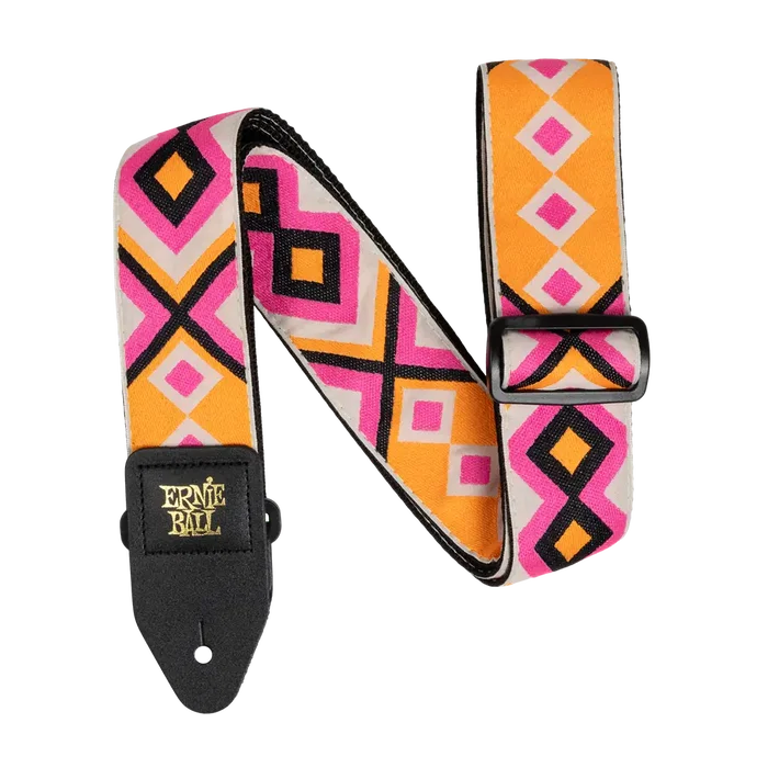 Ernie Ball Sangle Guitare/Basse Jacquard Electric Diamond, Extra Longue, 2 pouces