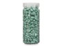 GIFTDECOR Bote de pierres décoratives métallisées 10-20 mm vert menthe 700g
